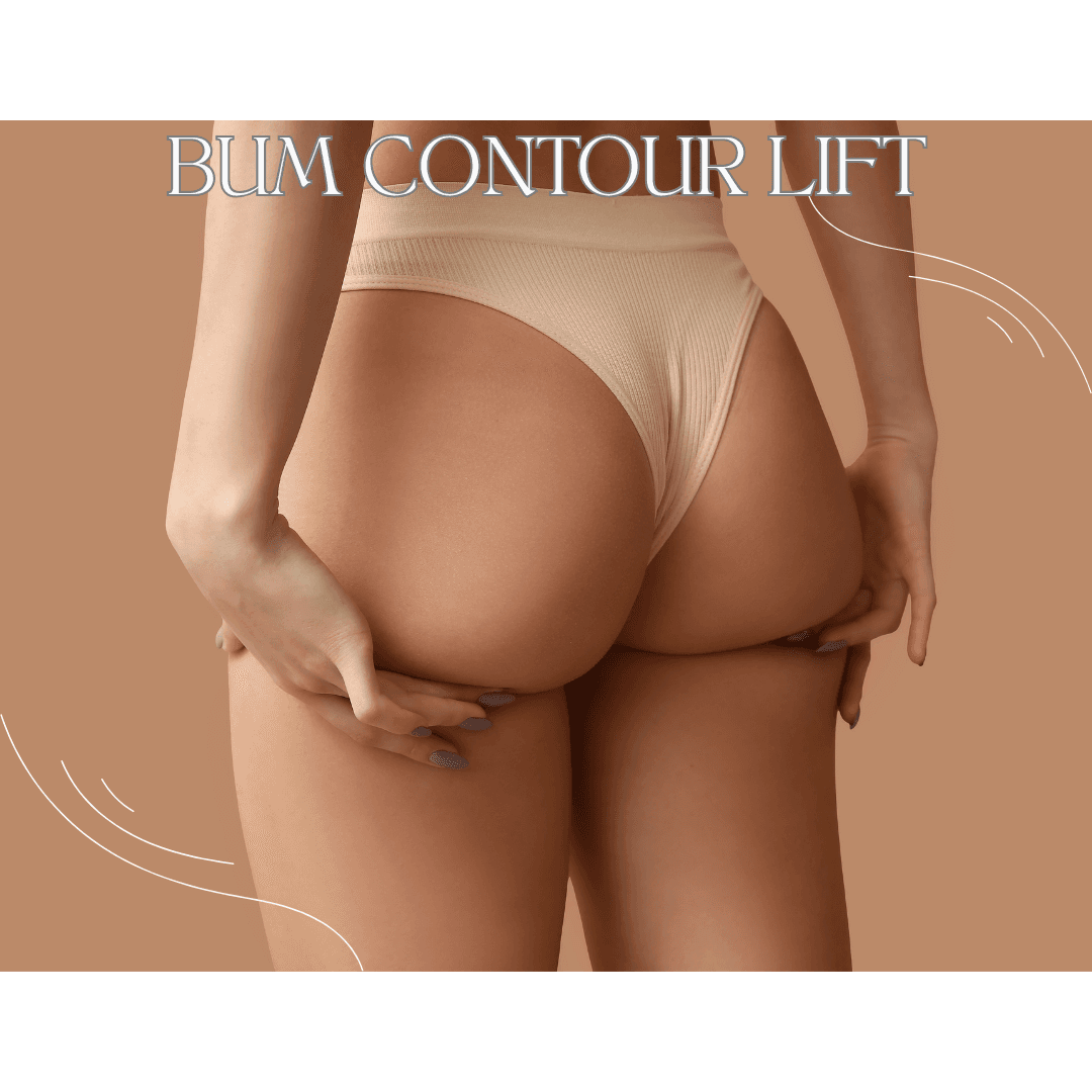 BUM CONTOUR LIFT Achieve a firmer, sculpted bum with one of the UK's most innovative non-surgical treatments. Perfect for enhancing shape and boosting confidence at any age. Call 0333 016 3500.