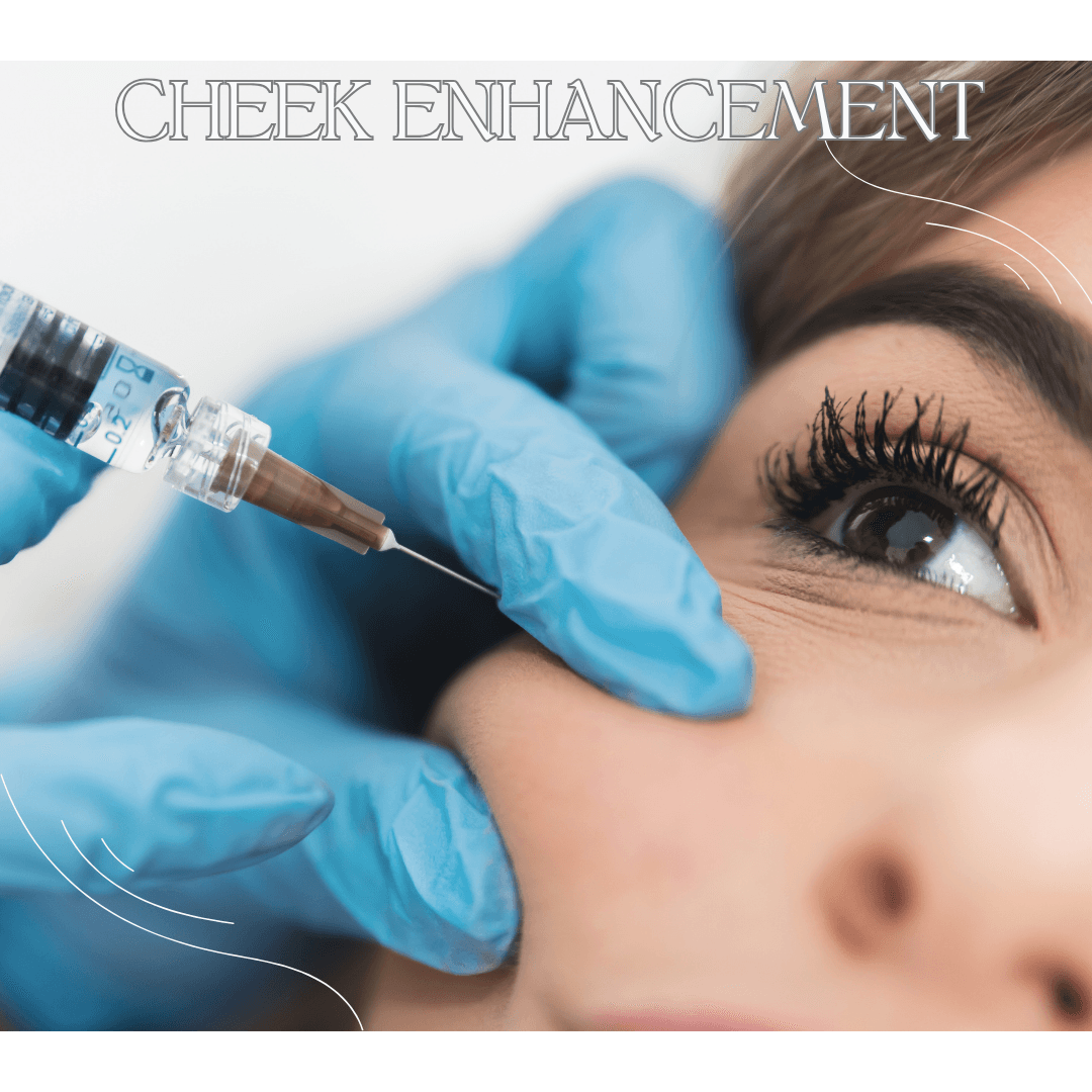 Achieve a natural lift and contour with our Cheek Enhancement treatment.